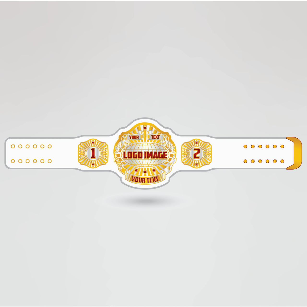 Template for customizing logos, images, and text on the KTW Tag-Team Wrestling Championship Belt