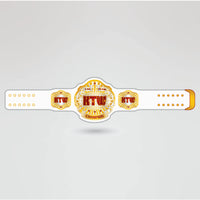 Final design of KTW Tag-Team Wrestling Championship Belt showcasing customized elements