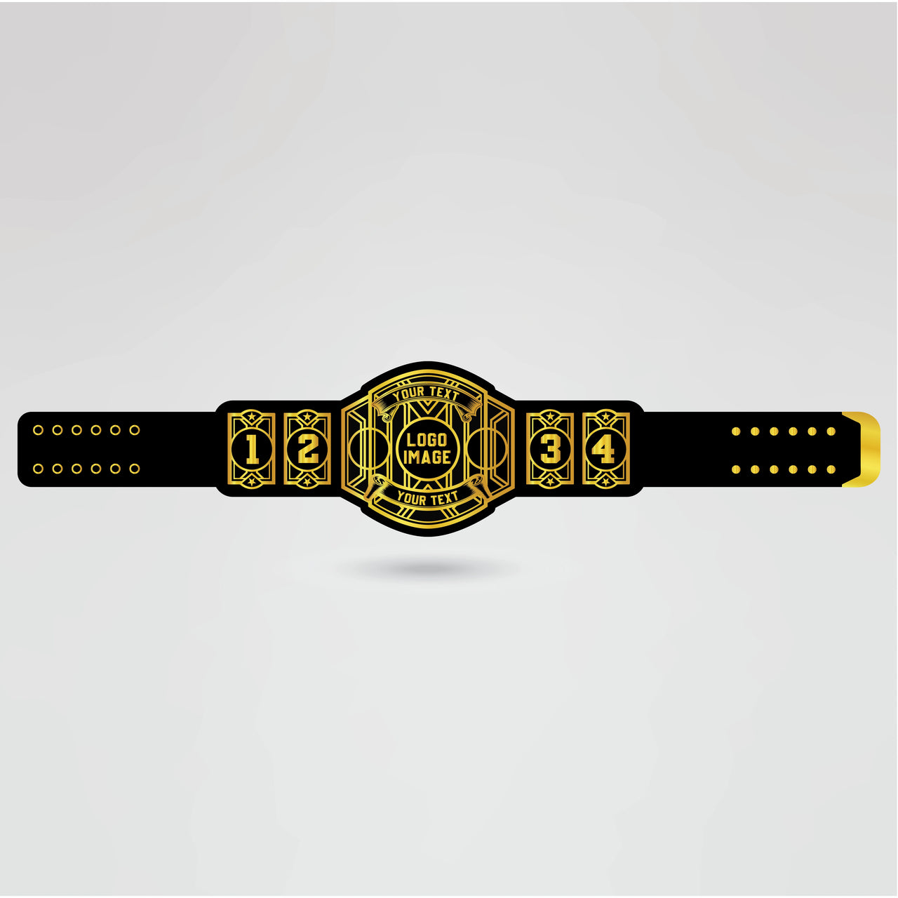Design your own Living Legacies championship belt with logo and text customization template.