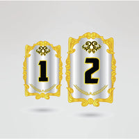 Custom left side plate design for Maniak Championship Belt with logo and text space.