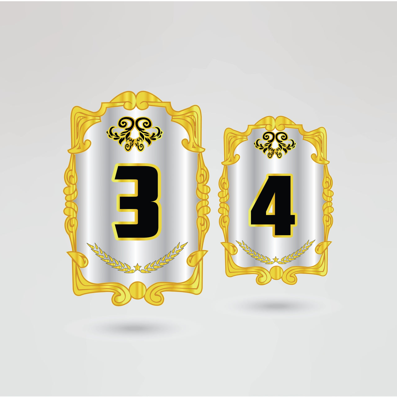 Custom right side plate design for Maniak Championship Belt with logo and text space.