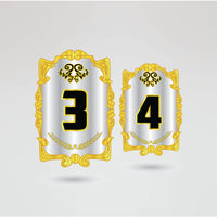 Custom right side plate design for Maniak Championship Belt with logo and text space.