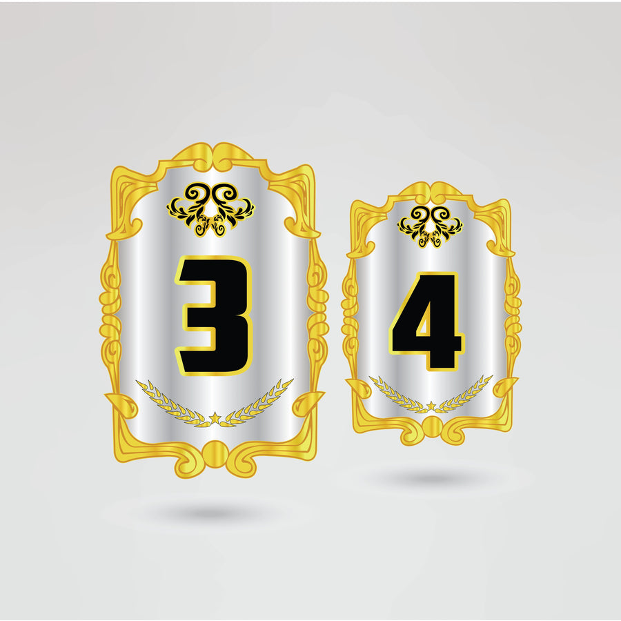 Custom right side plate design for Maniak Championship Belt with logo and text space.