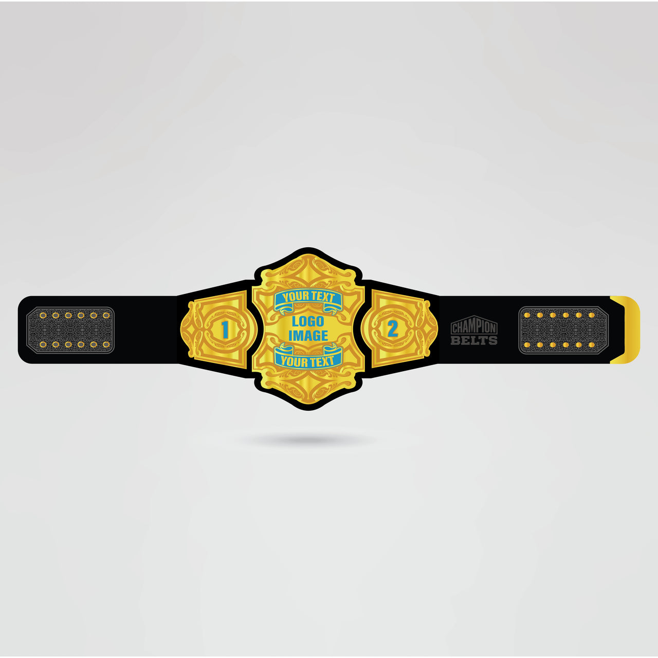 Template for Customizing the New Era Destiny Championship Belt with Logos/Text