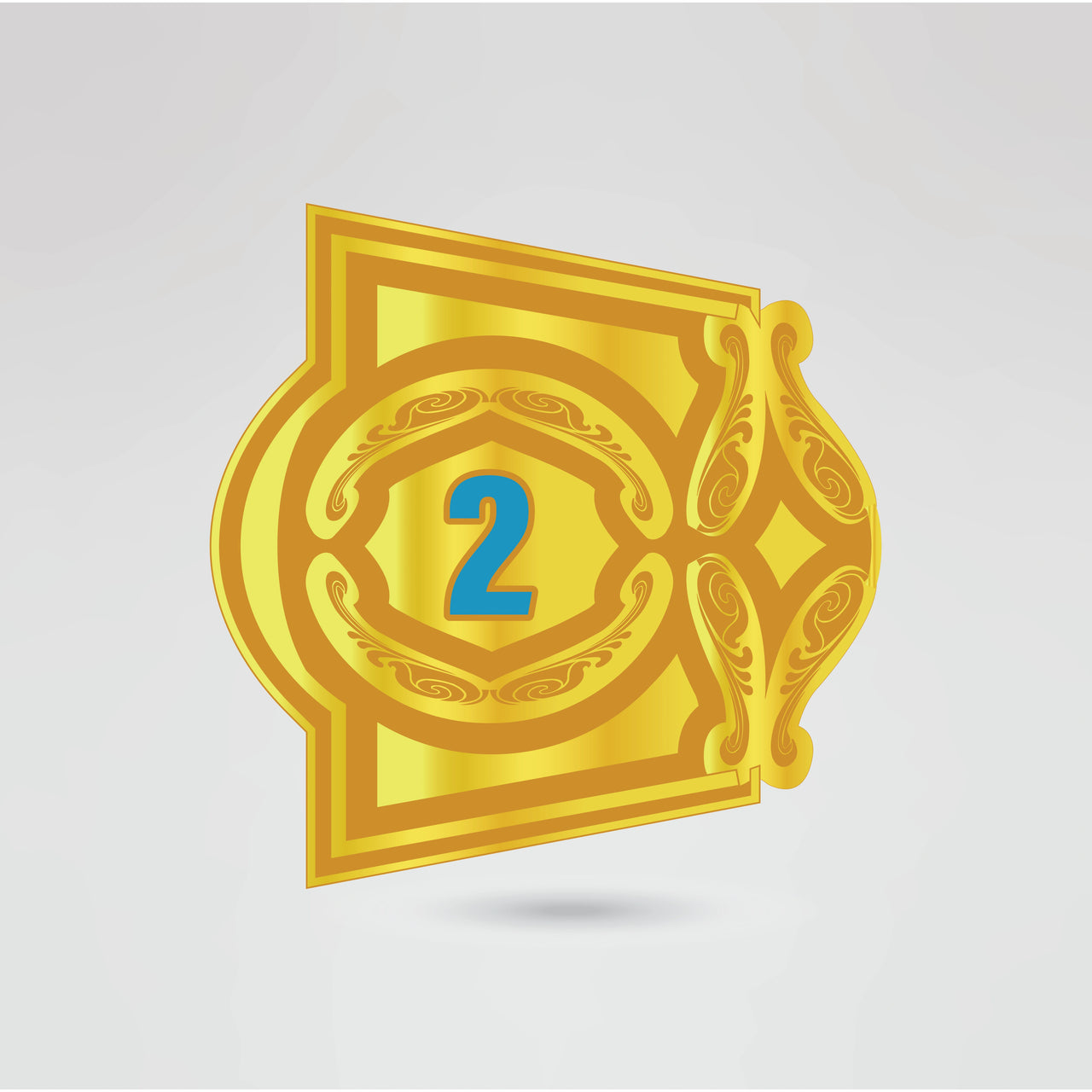 New Era Destiny Championship Belt left side plate with custom logo option