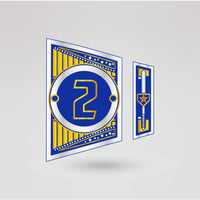 Another customizable side plate to fully personalize your New York Mets championship belt with logos and text.