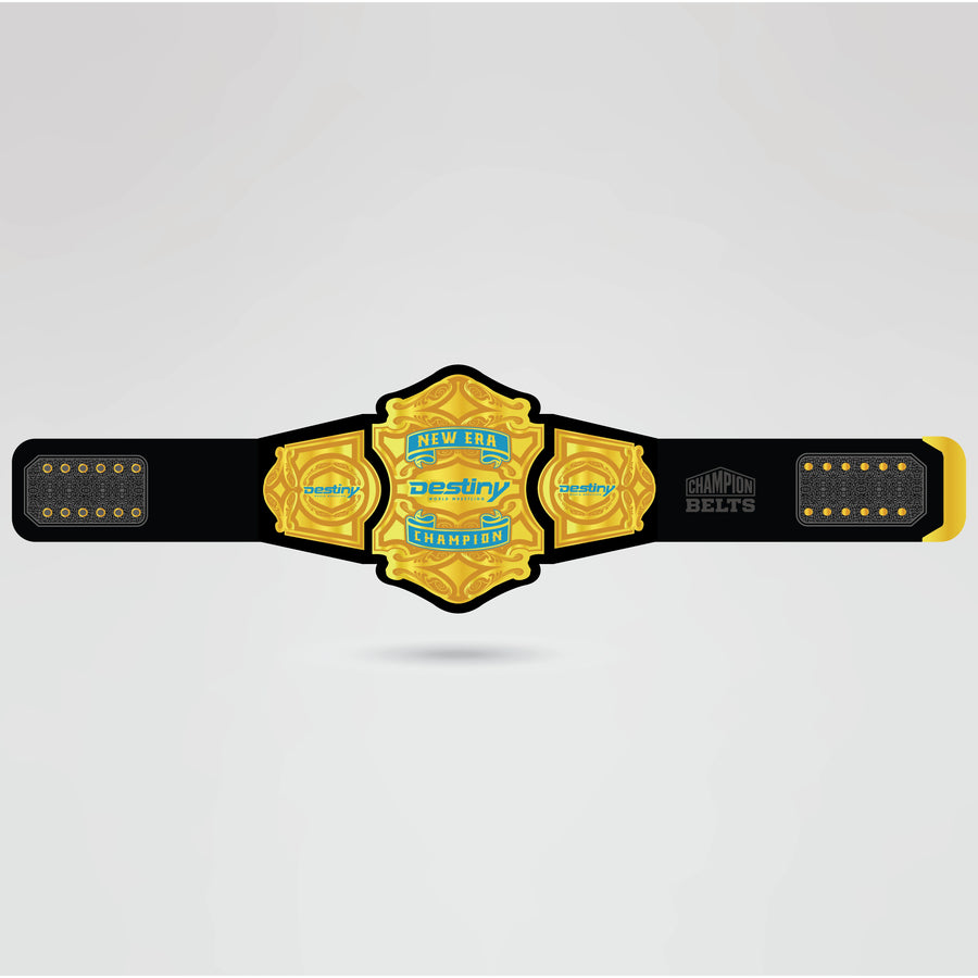 Finished New Era Destiny Championship Belt with Custom Design Elements