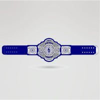 Final design of the Ultra-Violent Champion Belt featuring personalized logos and text.