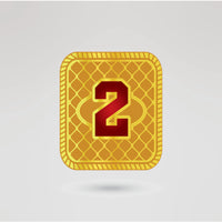Right side plate of the Kaos Wrestling Champion Belt, designed for customization with images or text.