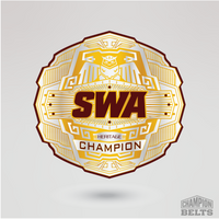 Detailed gold and silver SWA Heritage Champion center plate design