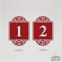 Southern championship side plates featuring customizable number one and number two designs