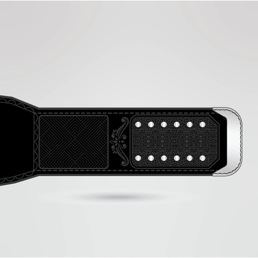 Black strap with gold studs for the 2Xtreme Championship Belt.