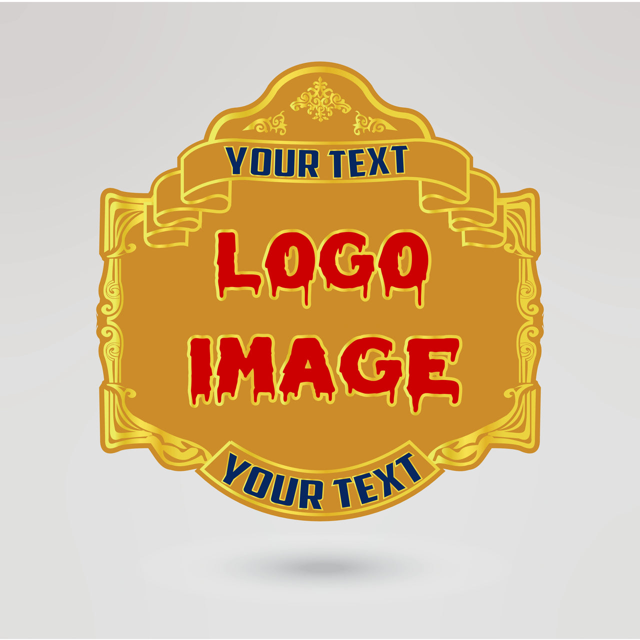 Customizable main plate with Tennessee Titans logo and 'Titans Up' text for the Tag-Team Championship Belt