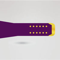 High-quality purple strap with gold accents for the Time Blaster Tag-Team Championship Belt