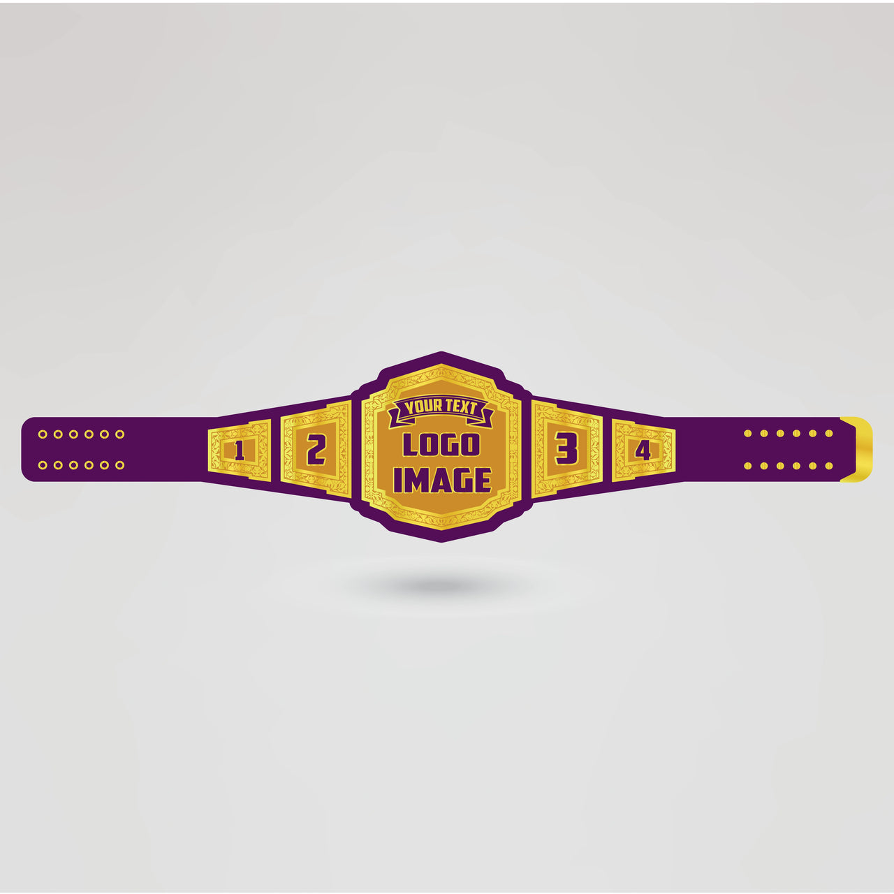 Template for customizing logos, text, and images on the Time Blaster Tag-Team Championship Belt