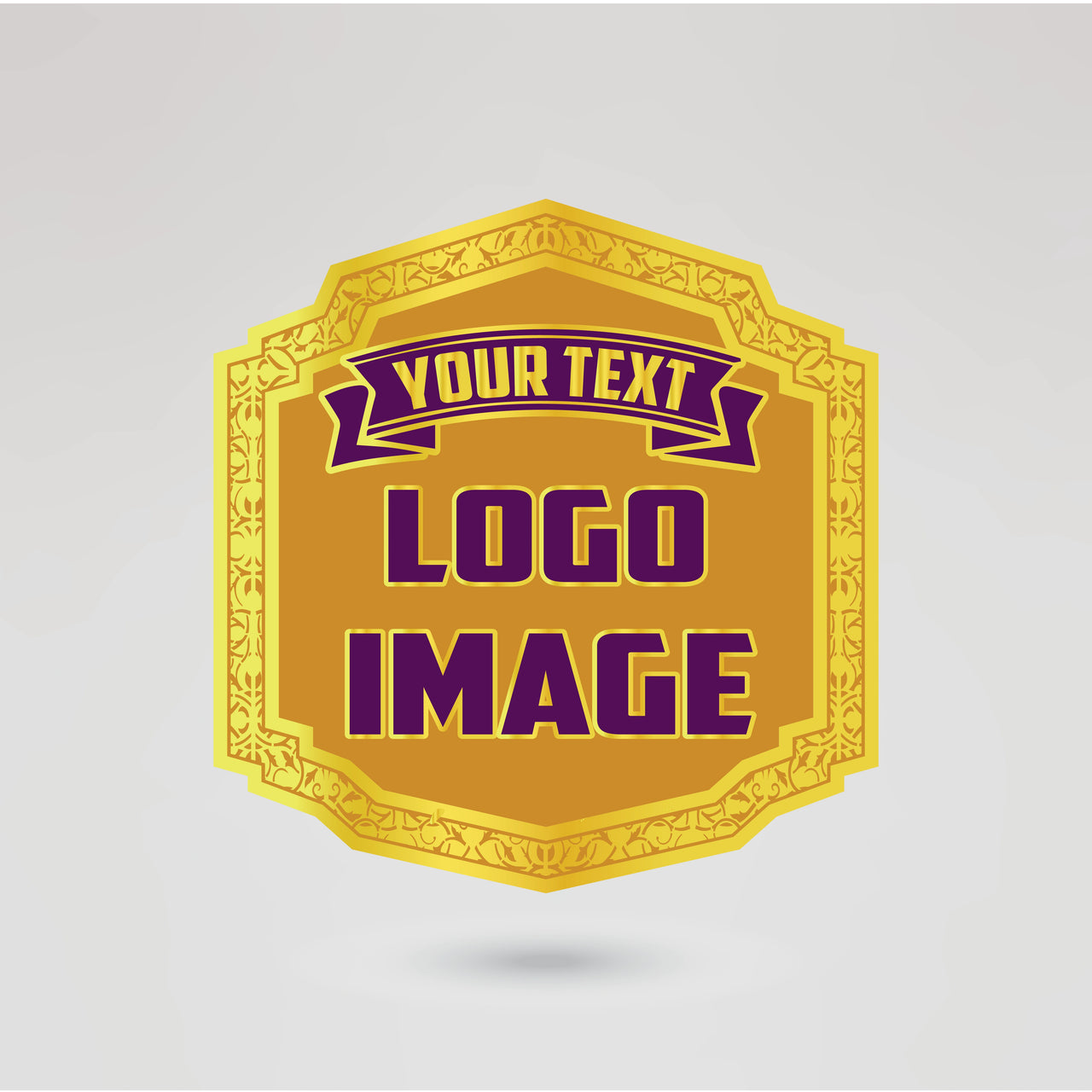 Customizable main plate for the Time Blaster Tag-Team Wrestling Championship Belt featuring the Time Blaster logo