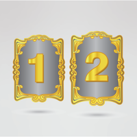 ustomizable left and right side plates for the World Heavy Weight Sporting Champion belt with space for logos, text, and personal design.
