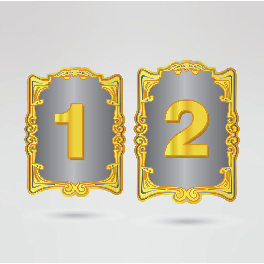 ustomizable left and right side plates for the World Heavy Weight Sporting Champion belt with space for logos, text, and personal design.