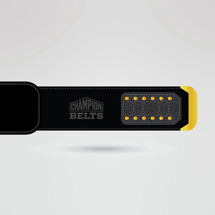 Black strap design of World Brawl Champion Belt