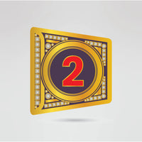 Custom side plates for the YEET Championship belt with logo and number placeholders