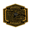 Arkansas War Eagles Championship Belt Plate – Black & Gold Edition - Championship BeltschampionbeltsshopChampionship BeltsstandardArkansas War Eagles Championship Belt Plate – Black & Gold Edition