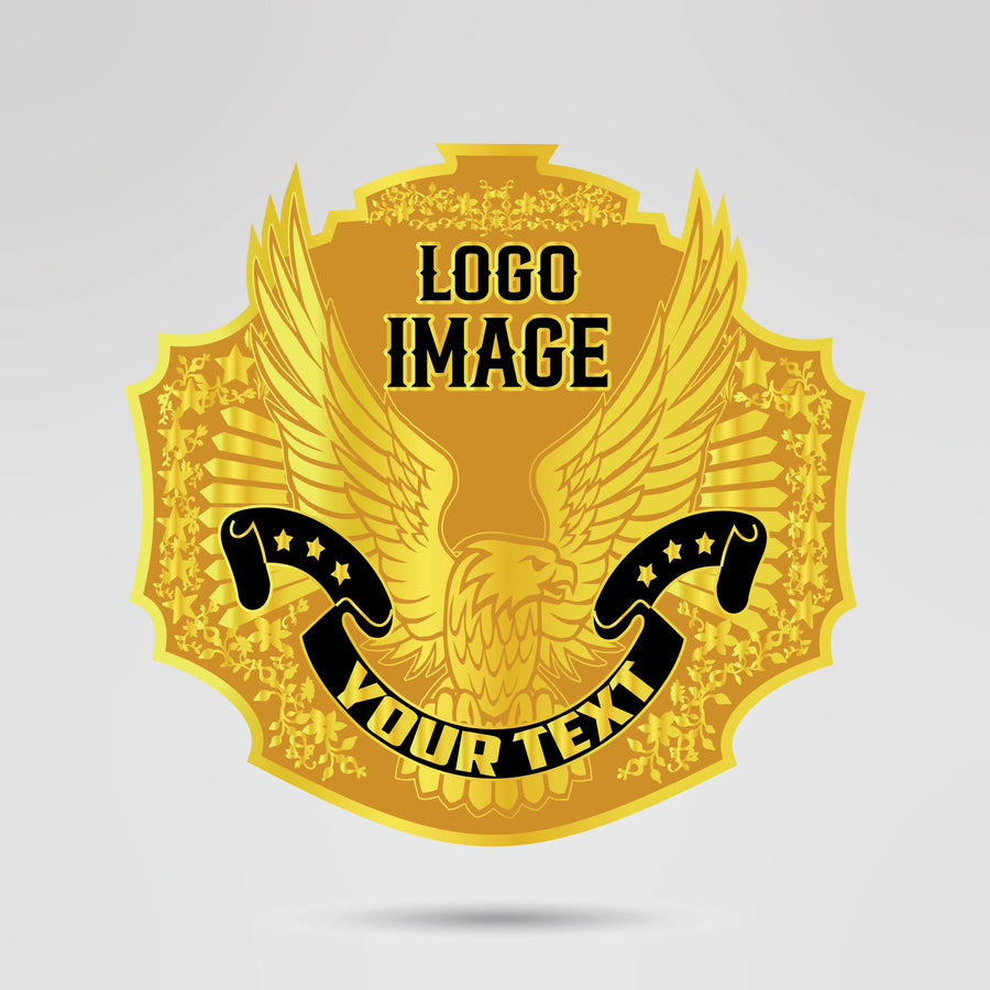 Custom Big Boyz World Championship Belt - Championship BeltsWorld ChampionshipchampionbeltsshopChampionship BeltsStandard 2mm Thick PlatesGold center plate of Big Boyz World Championship Belt with custom logo