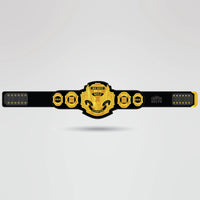 Custom Big Boyz World Championship Belt - Championship BeltsWorld ChampionshipchampionbeltsshopChampionship BeltsStandard 2mm Thick PlatesCustom Big Boyz World Championship Belt with gold plates and BBB logo on black leather strap