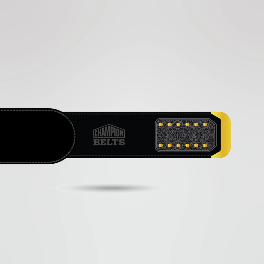 Custom Big Boyz World Championship Belt - Championship BeltsWorld ChampionshipchampionbeltsshopChampionship BeltsStandard 2mm Thick PlatesBlack leather championship belt strap with gold metallic accents and metal snaps