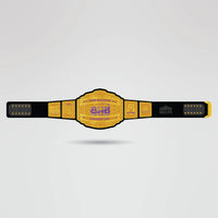 Custom Big House Baggers Championship Belt - Championship BeltsCustom Legend SerieschampionbeltsshopChampionship BeltsStandard 2mm Thick PlatesCustom Big House Baggers Championship Belt with gold center plate and black strap