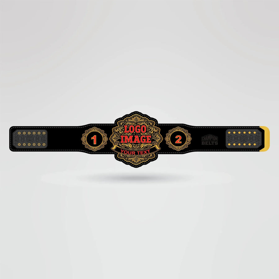 Custom Cha Cha Champion Belt – Fully Personalized - Championship BeltsCha ChachampionbeltsshopChampionship BeltsStandard 2mm Thick PlatesCustomization template for Cha Cha Champion Belt with center plate and side plates
