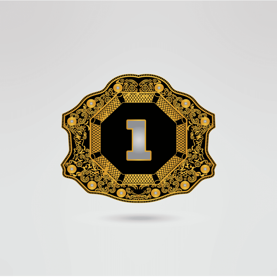 Custom Cornhole Champion Championship Belt - Championship BeltsCustom CornholechampionbeltsshopChampionship BeltsStandard 2mm Thick PlatesRight side plate of the customizable Cornhole Champion belt, featuring space for logos and text.