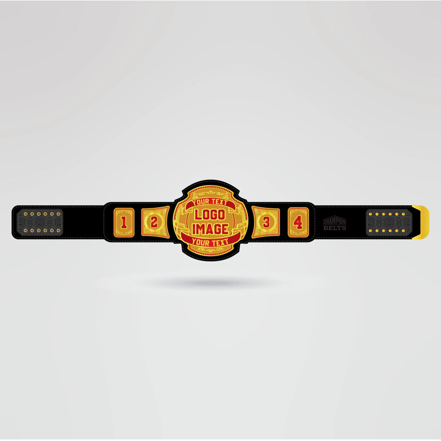 Custom CPW International Champion Belt - Championship BeltsCPWchampionbeltsshopChampionship BeltsStandard 2mm Thick PlatesCustomization layout for CPW International Champion Belt with center plate and side plates