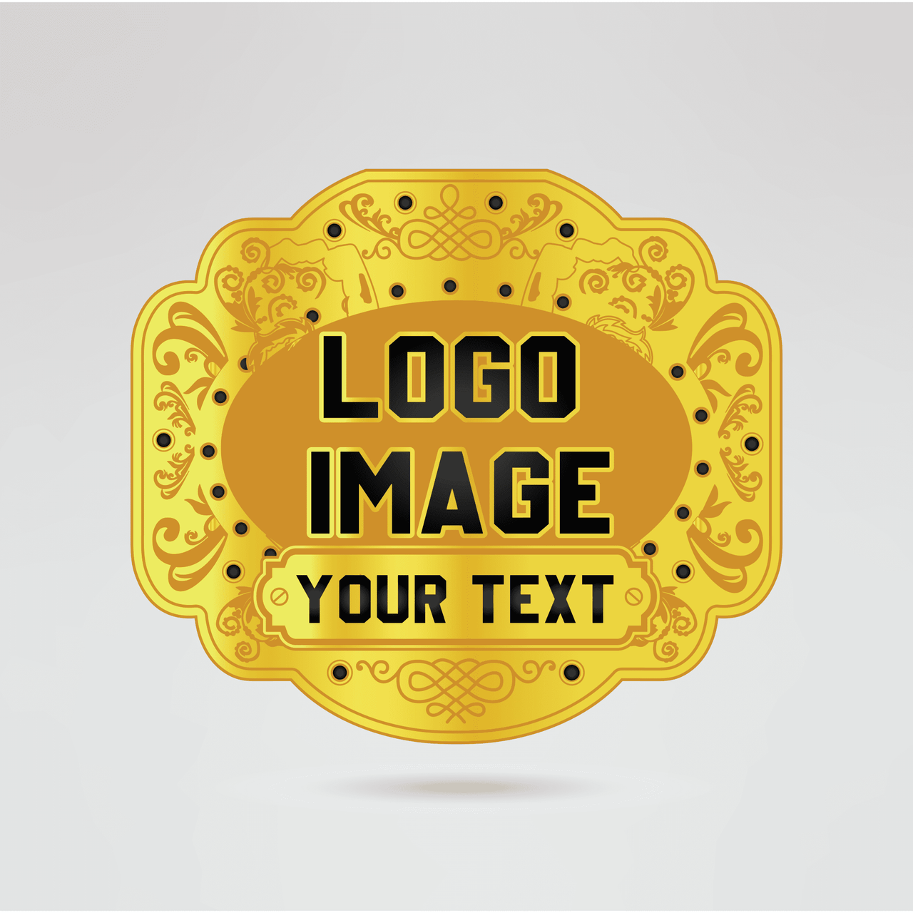 Custom CPW Tag Team Champion Belt - Championship BeltsTag TeamchampionbeltsshopChampionship BeltsStandard 2mm Thick PlatesCustom logo and text area on CPW Tag Team Champion Belt center plate