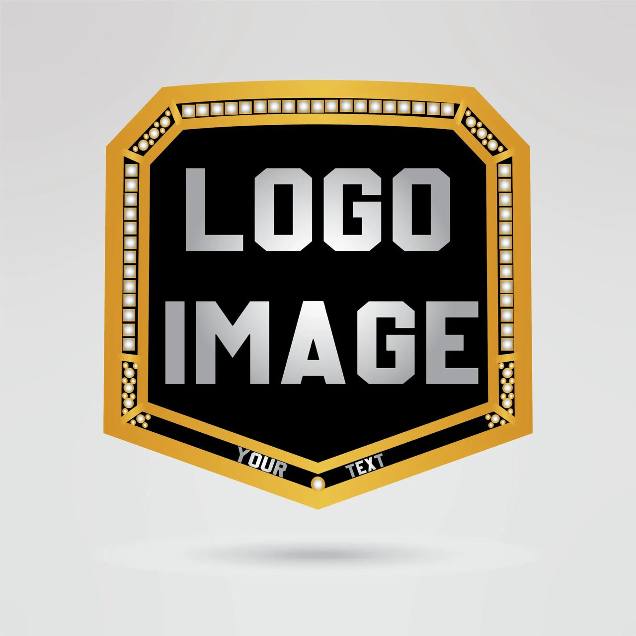 Custom CYA Champion Belt - Championship BeltsWWEchampionbeltsshopChampionship BeltsStandard 2mm Thick PlatesCustom logo and text area on the CYA Champion Belt center plate