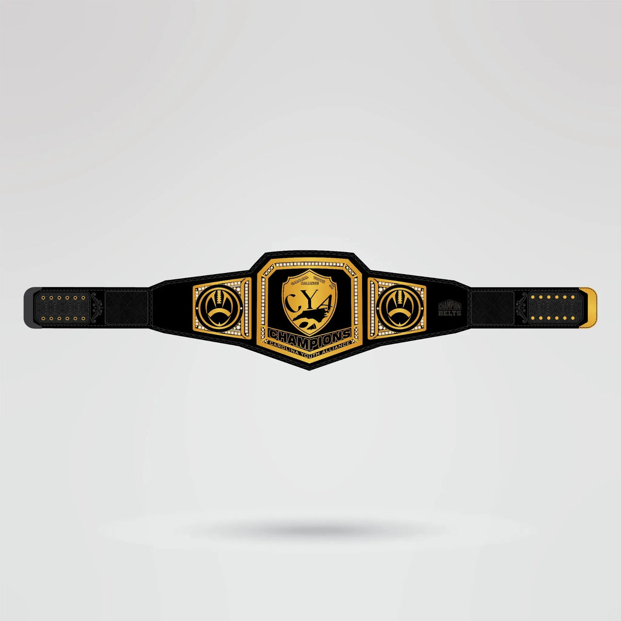 Custom CYA Champion Belt - Championship BeltsWWEchampionbeltsshopChampionship BeltsStandard 2mm Thick PlatesCYA Champion Belt Custom Design