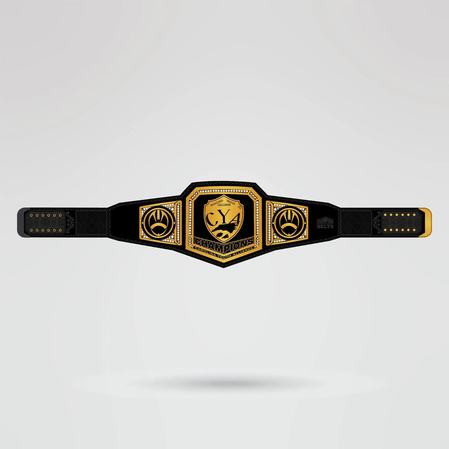 Custom CYA Champion Belt - Championship BeltsWWEchampionbeltsshopChampionship BeltsStandard 2mm Thick PlatesCYA Champion Belt Custom Design