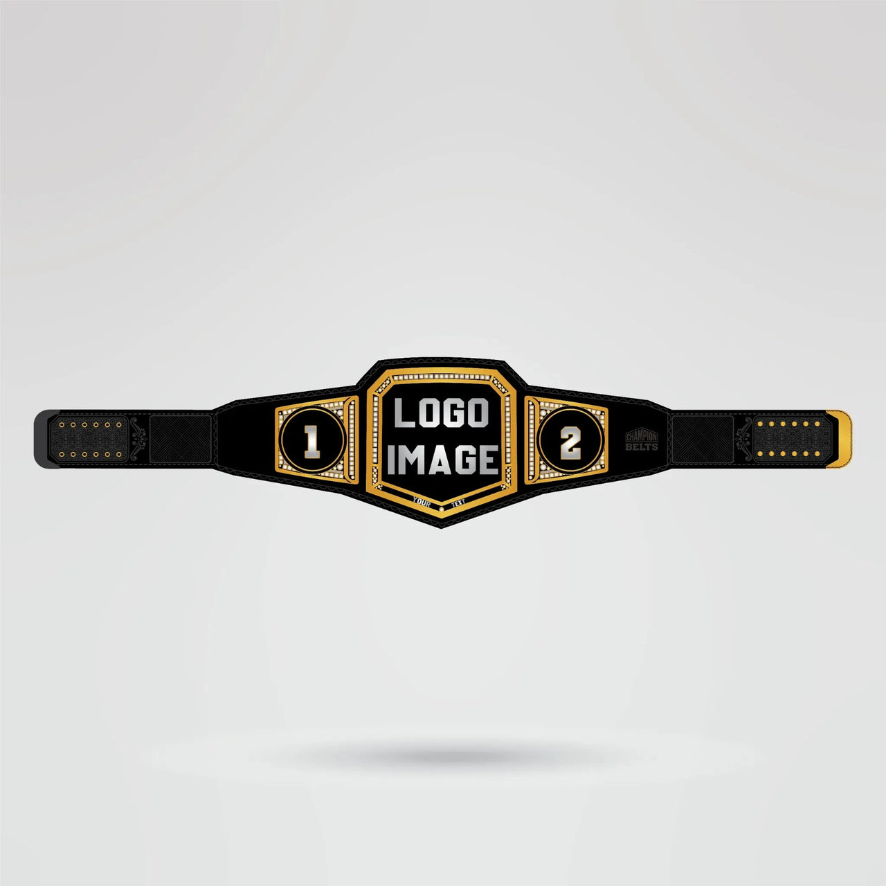 Custom CYA Champion Belt - Championship BeltsWWEchampionbeltsshopChampionship BeltsStandard 2mm Thick PlatesCustomization layout for CYA Champion Belt with center plate and side plates