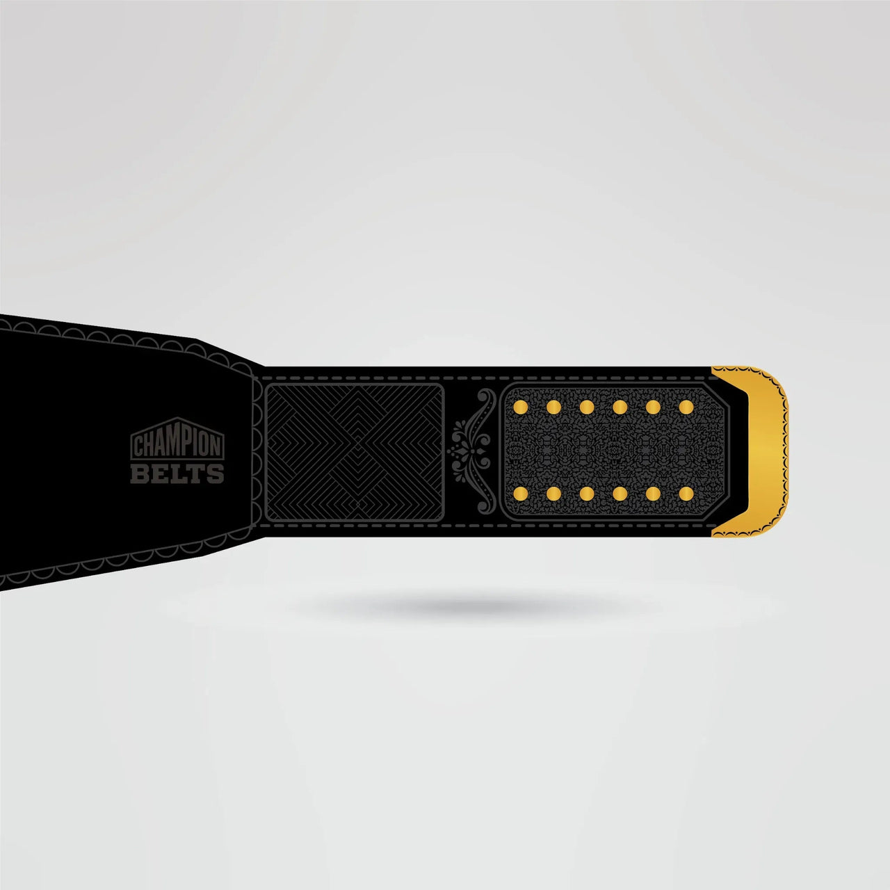 Custom CYA Champion Belt - Championship BeltsWWEchampionbeltsshopChampionship BeltsStandard 2mm Thick PlatesBlack strap design of CYA Champion Belt with premium finish