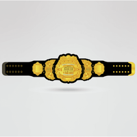 Custom IWGP Champion Wrestling Belt - Championship BeltsIWGPchampionbeltsshopChampionship BeltsStandard 2mm Thick PlatesCustom IWGP Champion Wrestling Belt with golden center plate and black strap