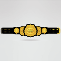 Custom IWGP Champion Wrestling Belt - Championship BeltsIWGPchampionbeltsshopChampionship BeltsStandard 2mm Thick PlatesCustomization layout for IWGP Champion Wrestling Belt with center plate and side plates
