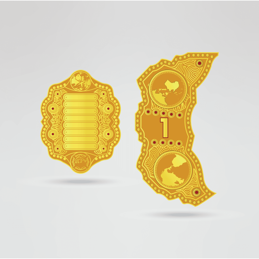 Custom IWGP Champion Wrestling Belt - Championship BeltsIWGPchampionbeltsshopChampionship BeltsStandard 2mm Thick PlatesCustom side plates 1 and 2 of IWGP Champion Wrestling Belt