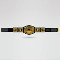 Custom KO - D Championship Belt – Fully Customizable Design - Championship BeltsKO - DchampionbeltsshopChampionship BeltsStandard 2mm Thick PlatesReal - life image of the custom KO - D Championship belt, showcasing the gold - toned finish and intricate design.