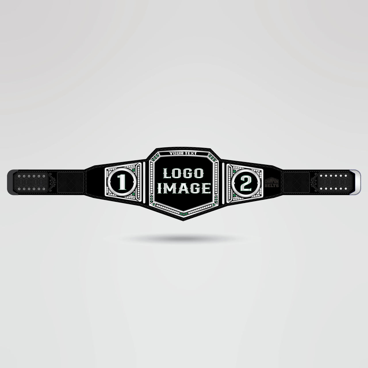 Custom Silver Championship Belt – Belt Squad Edition - Championship BeltsStandardchampionbeltsshopChampionship BeltsStandard Belt 2mm Thick PlatesCustom Silver Championship Belt – Belt Squad Edition