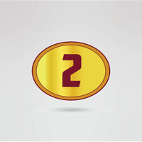 Custom Topstar Championship Belt - Championship BeltsTopstarchampionbeltsshopChampionship BeltsStandard 2mm Thick PlatesLeft side plate of the Topstar Championship belt, fully customizable with logos, text, and designs.