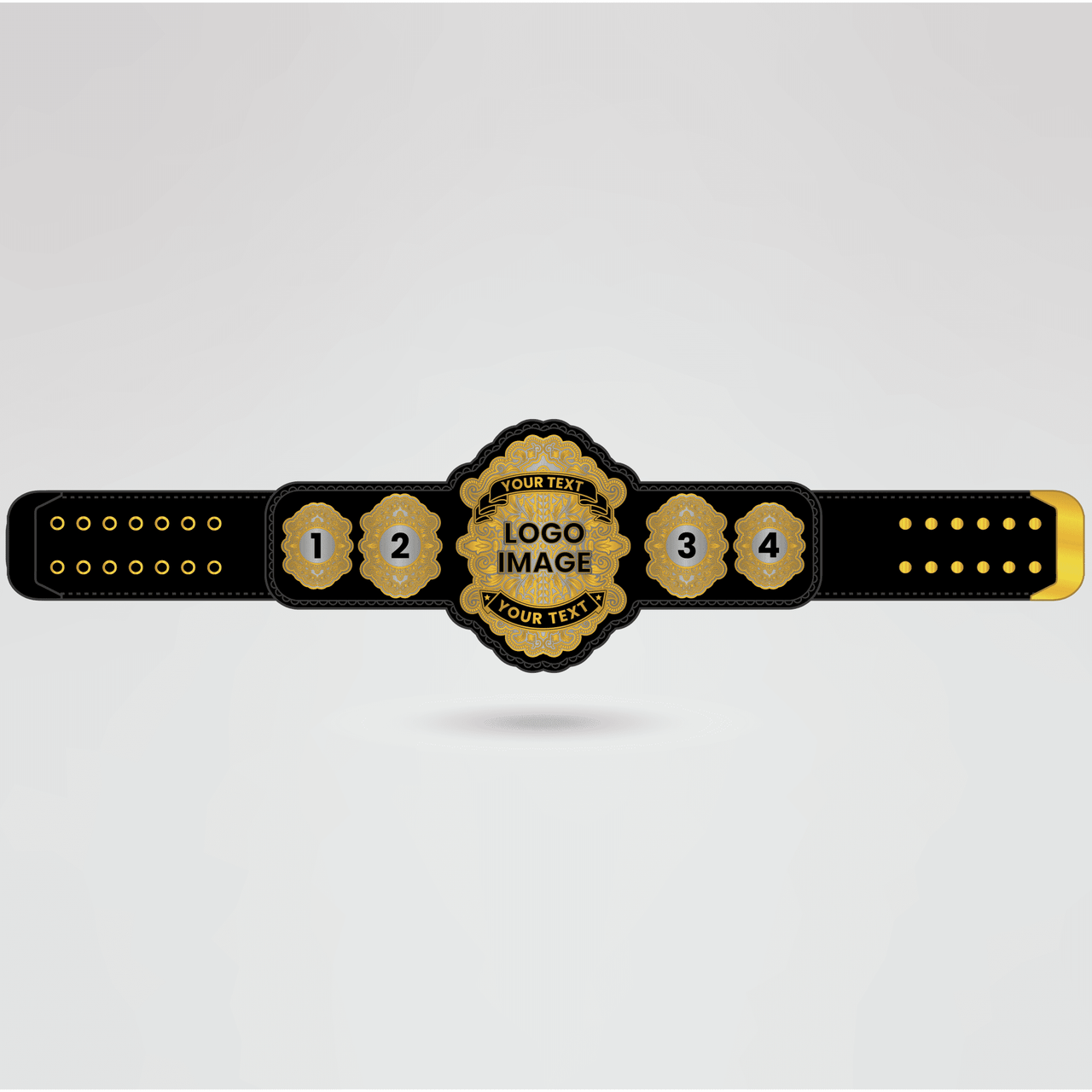 Custom Women’s Clash Champion Belt - Championship BeltsWomen’schampionbeltsshopChampionship BeltsStandard 2mm Thick PlatesCustomization layout for Women’s Clash Champion Belt with center plate and side plates