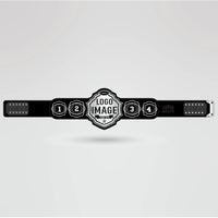 Dallas Cowboys Custom Championship Belt - Championship BeltsDallas CowboyschampionbeltsshopChampionship BeltsStandard 2mm Thick Platesemplate showing customizable sections of the Dallas Cowboys championship belt for logos, text, and styles.