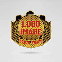 Fat Daddy Enforcer Championship Belt - Championship BeltsFat Daddy EnforcerchampionbeltsshopChampionship BeltsStandard 2mm Thick PlatesCustomizable main plate of the Fat Daddy Enforcer Championship belt, featuring space for logos, text, and graphics.