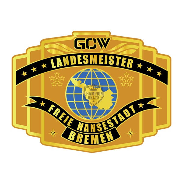 GCW Bremen State Champion Belt Plate – Landesmeister Edition