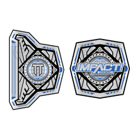 Impact Wrestling Tag Team Champion Belt Plate – Silver & Blue Edition - Championship BeltschampionbeltsshopChampionship BeltsstandardImpact Wrestling Tag Team Champion Belt Plate – Silver & Blue Edition