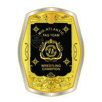 Mid - Atlantic Tag Team Wrestling Champion Belt Plate – Classic Gold & Black Edition - Championship BeltschampionbeltsshopChampionship BeltsstandardMid - Atlantic Tag Team Wrestling Champion Belt Plate – Classic Gold & Black Edition